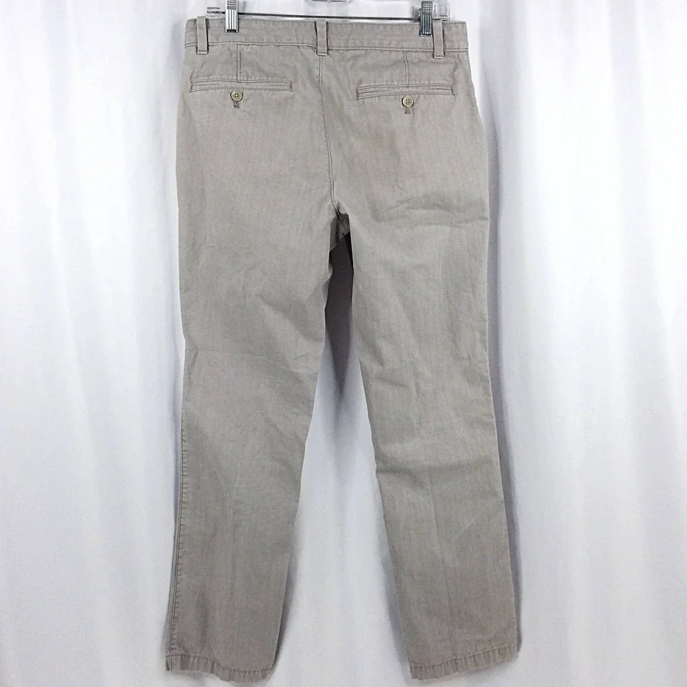Banana Republic Aiden Pant Men's Size 32x32 Gray Flat Front Chino
